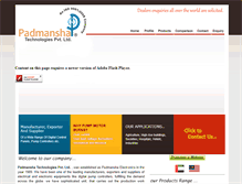 Tablet Screenshot of padmanshacontrolpanels.com